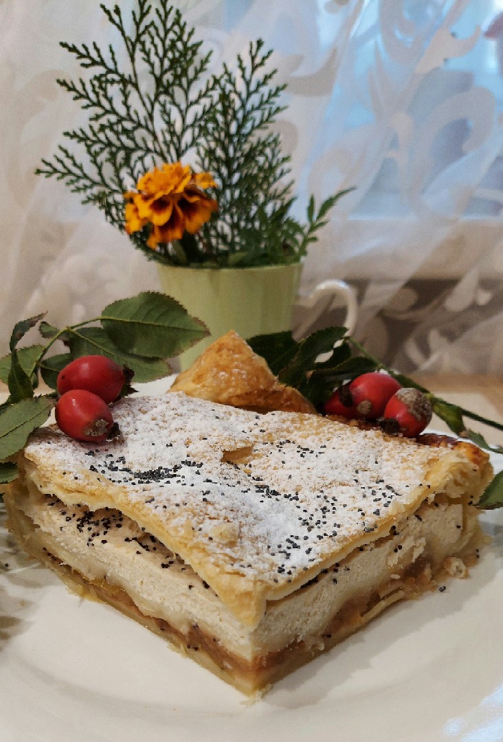 Творожный пирог с маком - пошаговый рецепт с фото