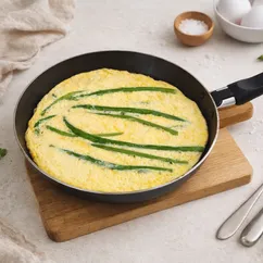 Омлет со спаржей