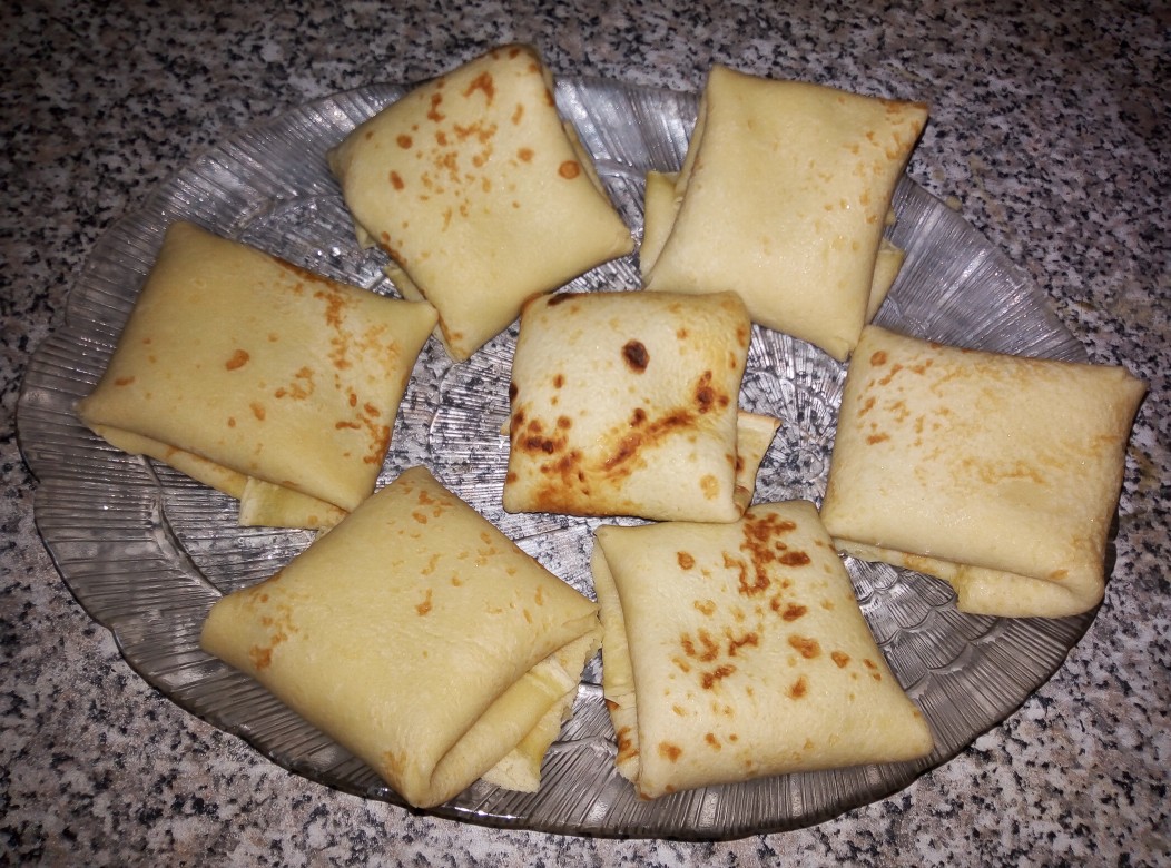Блинчики с картофельно-грибной начинкой