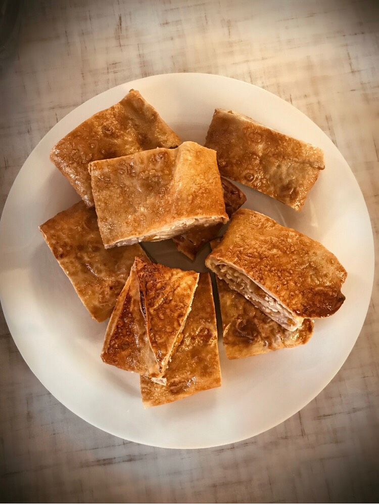 Вкуснейший рулет из лаваша творога и персиков