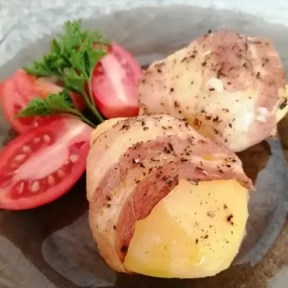 Картофель в беконе запечённый в духовке