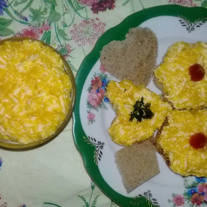 Бутерброды с сыром и тыквой