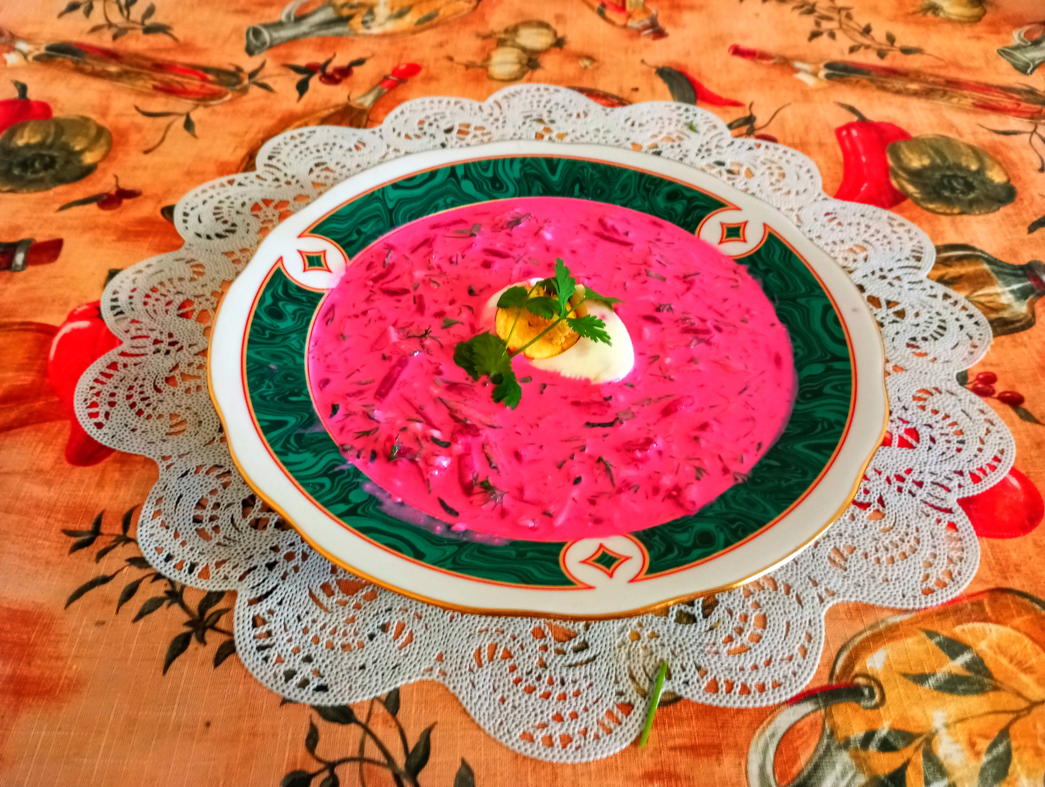 Холодник из свеклы и кефира