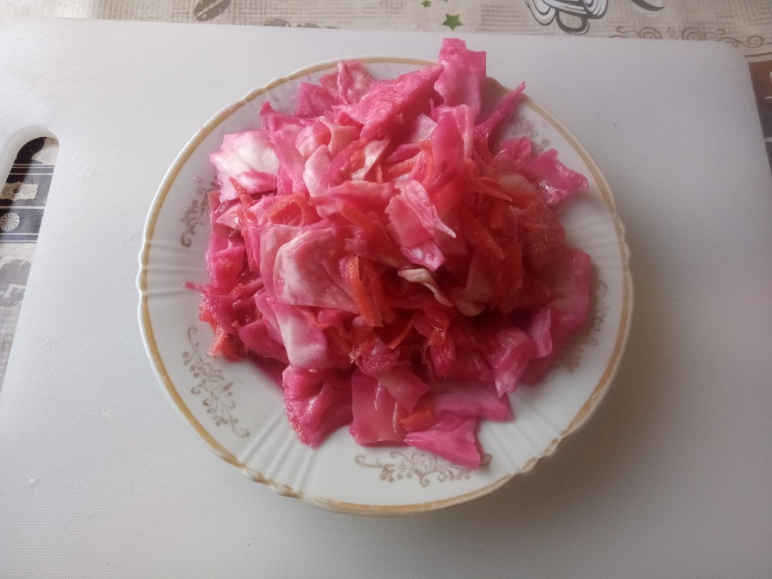 рецепт маринования капусты со свеклой быстрого приготовления | Дзен
