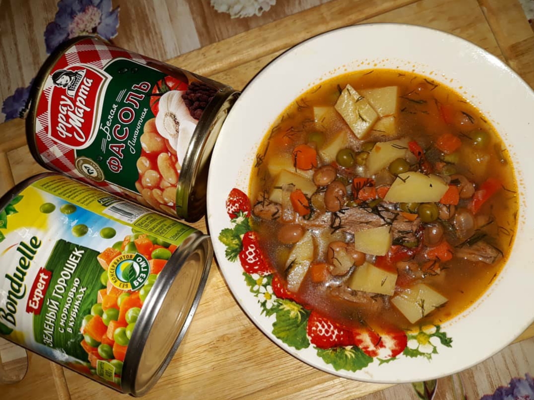 Бессара, марокканский бобовый суп, пошаговый рецепт с фото