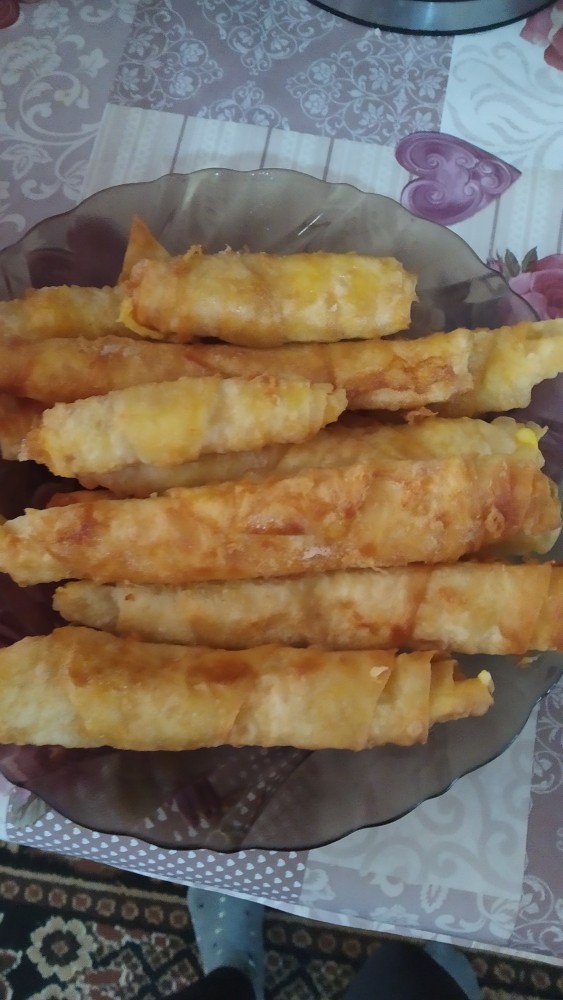 Трубочки с брынзой