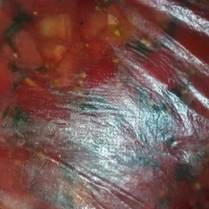 Заморозка помидоров с зеленью