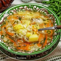Куриный суп с кускусом