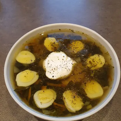 Суп из крапивы и щавеля 'Весенне-витаминный'