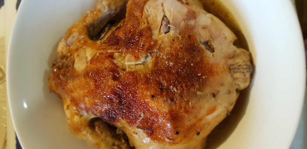 Курица, фаршированная рисом и яблоками – рецепт с фото
