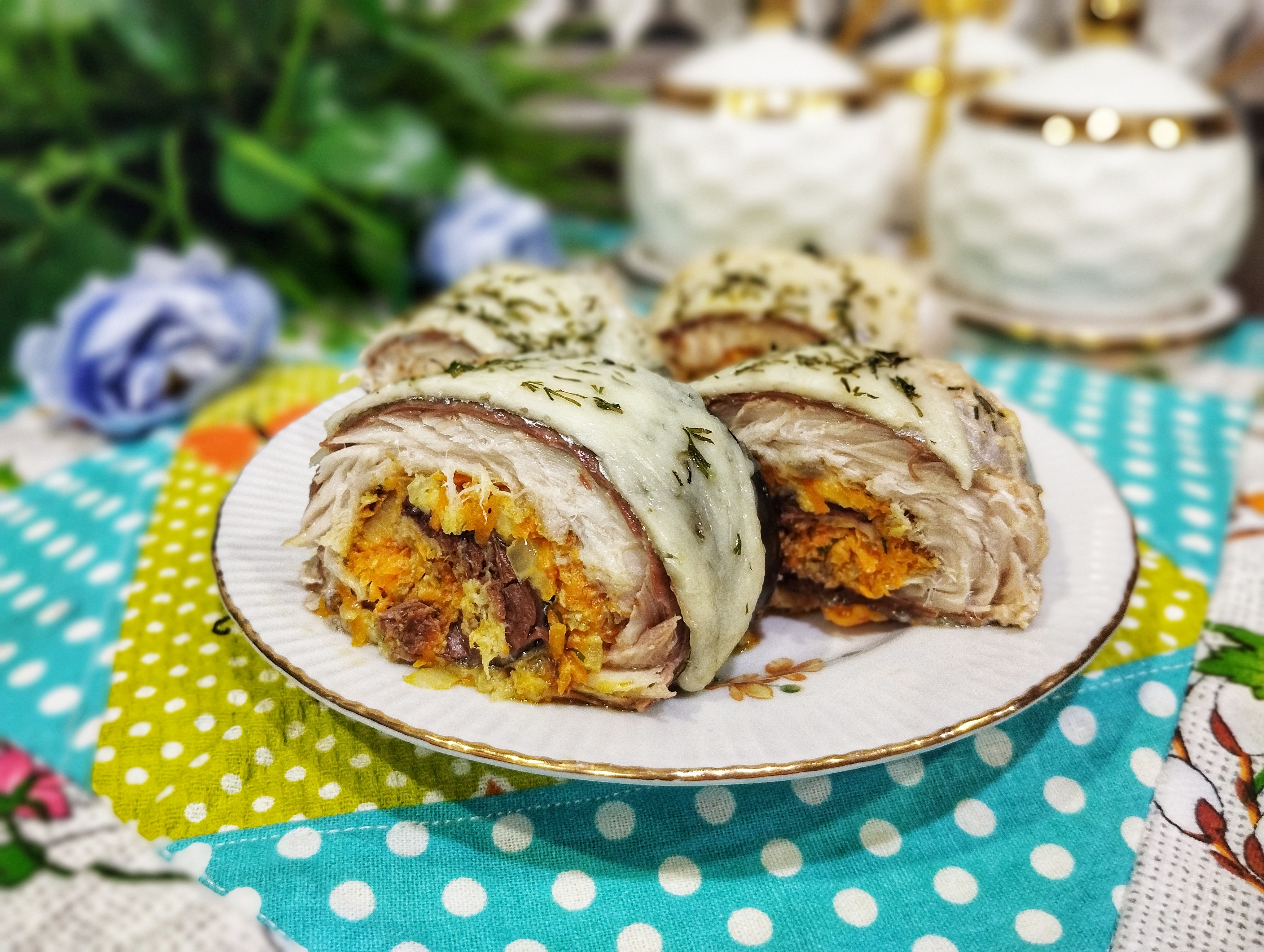 Рулетики из скумбрии 