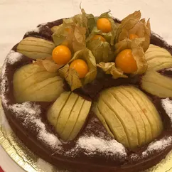 Шоколадный пирог с яблоками 🍏🍏🍏