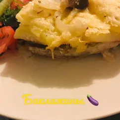 Баклажаны в духовке с мясом