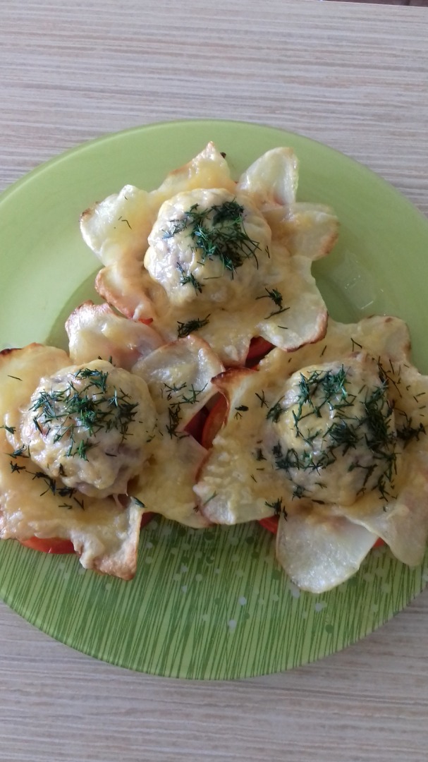 Цветы из картошки