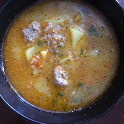 Суп гречневый с фрикадельками в мультиварке