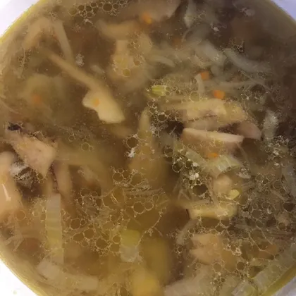 Грибной суп из вешенок