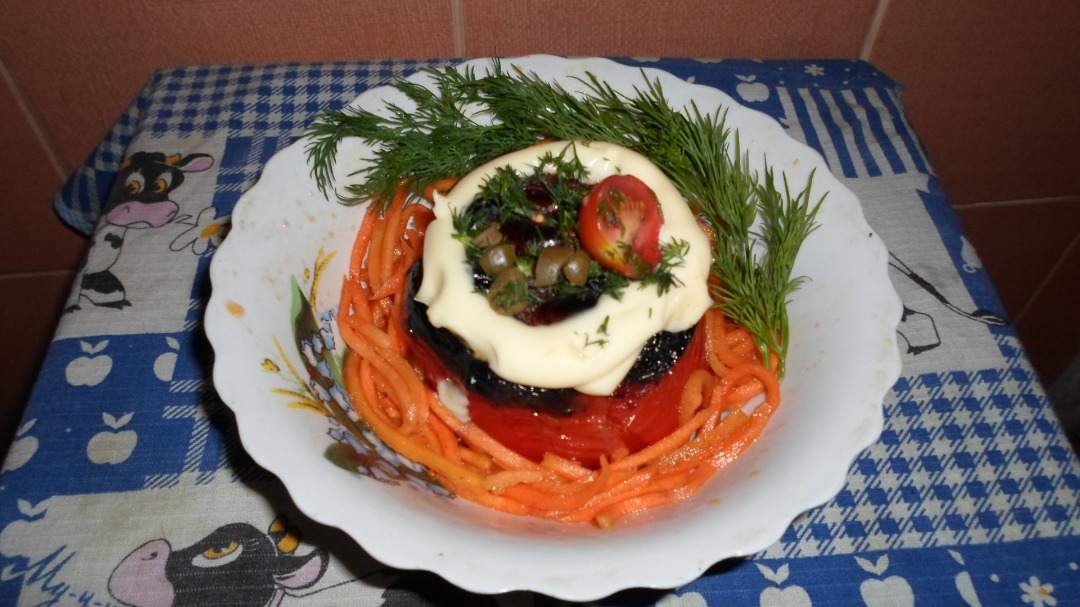 Перец фаршированный с мясом и рисом