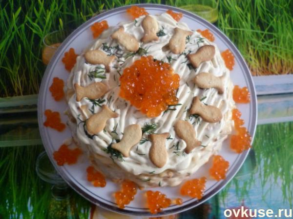 Закусочный тортик - *** рыбка моя ***