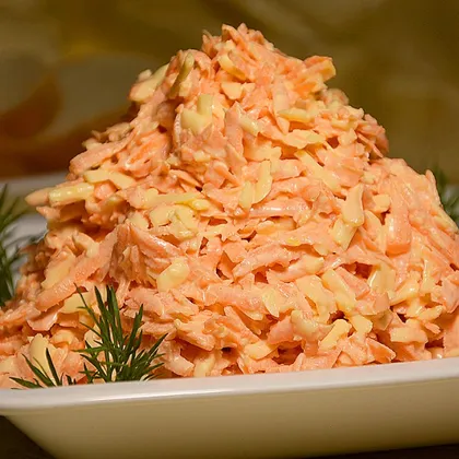 Быстрый салат к ужину из моркови и сыра (за 15 минут)!