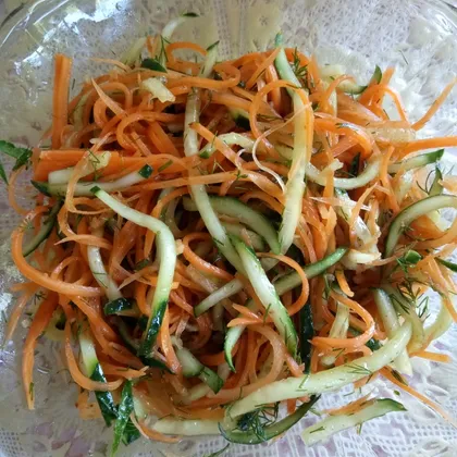 Салат морковно-огуречный или вариация на тему корейских салатов