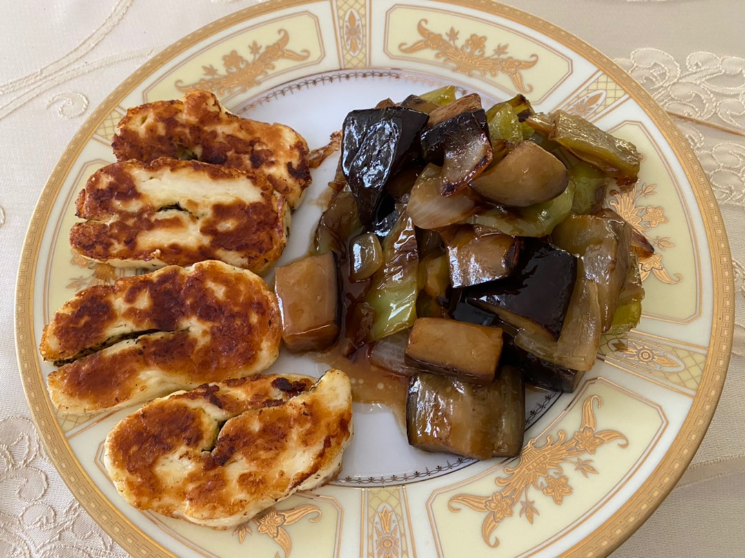 Жареные овощи с устричным соусом