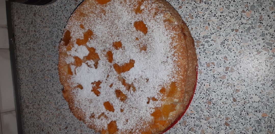 Шарлотка с абрикосами