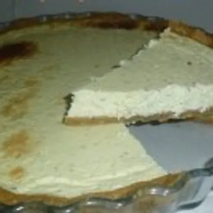 Пирог с укропом, творогом и сыром