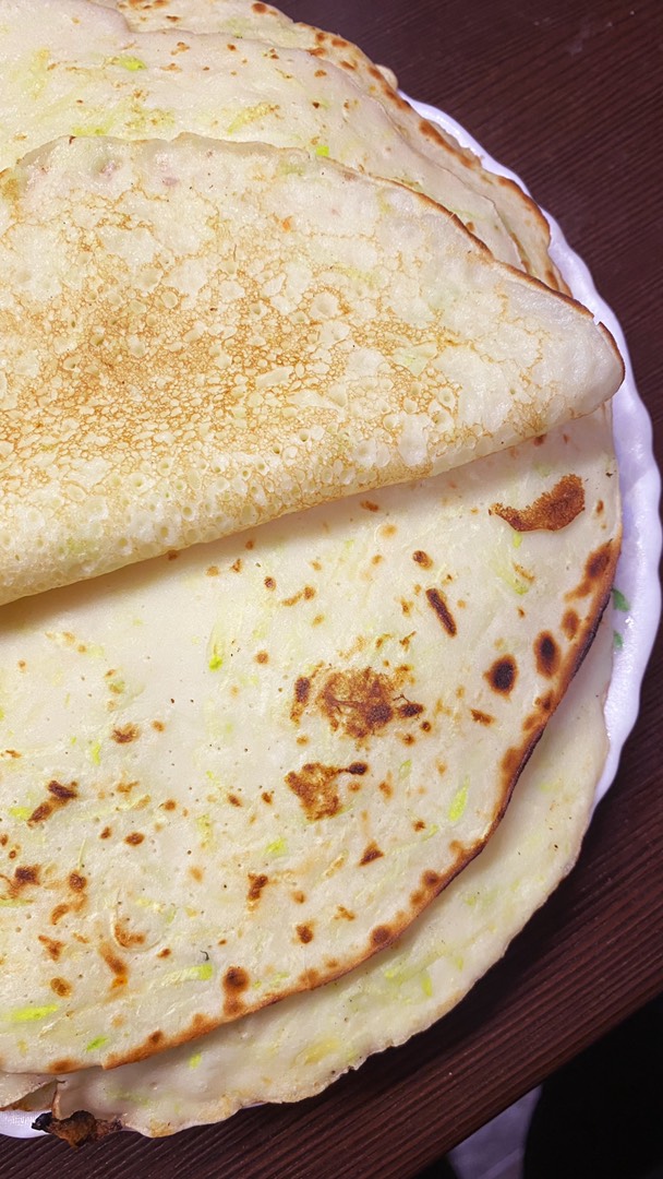 Несладкие кабачковые блинчики