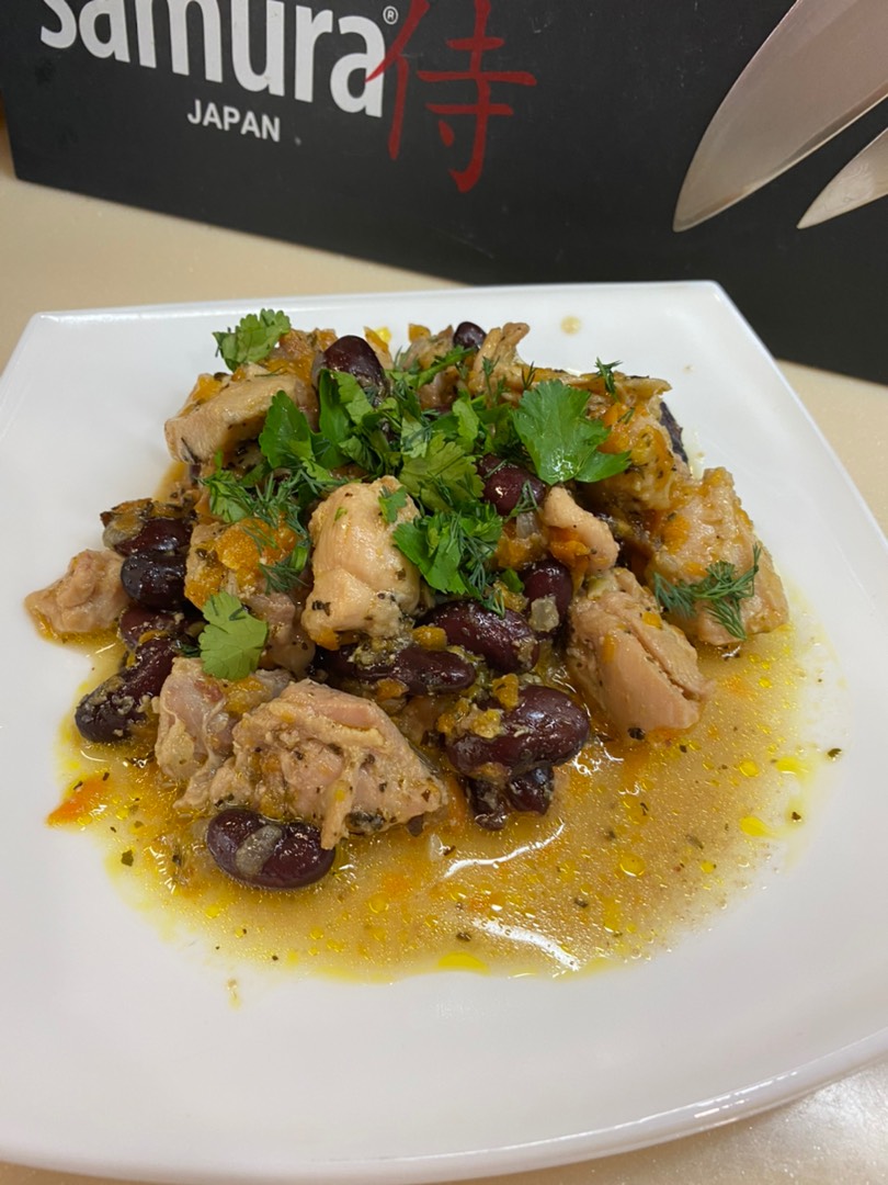 Пп Курица с фасолью
