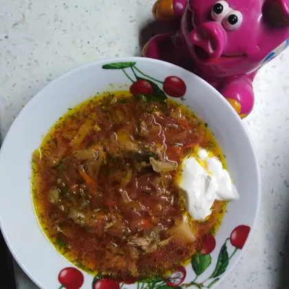 Борщ на домашней курице👍