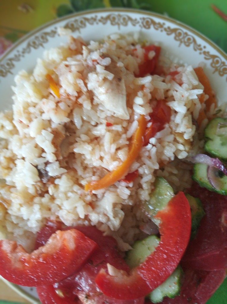Плов с курицей. Летний вариант