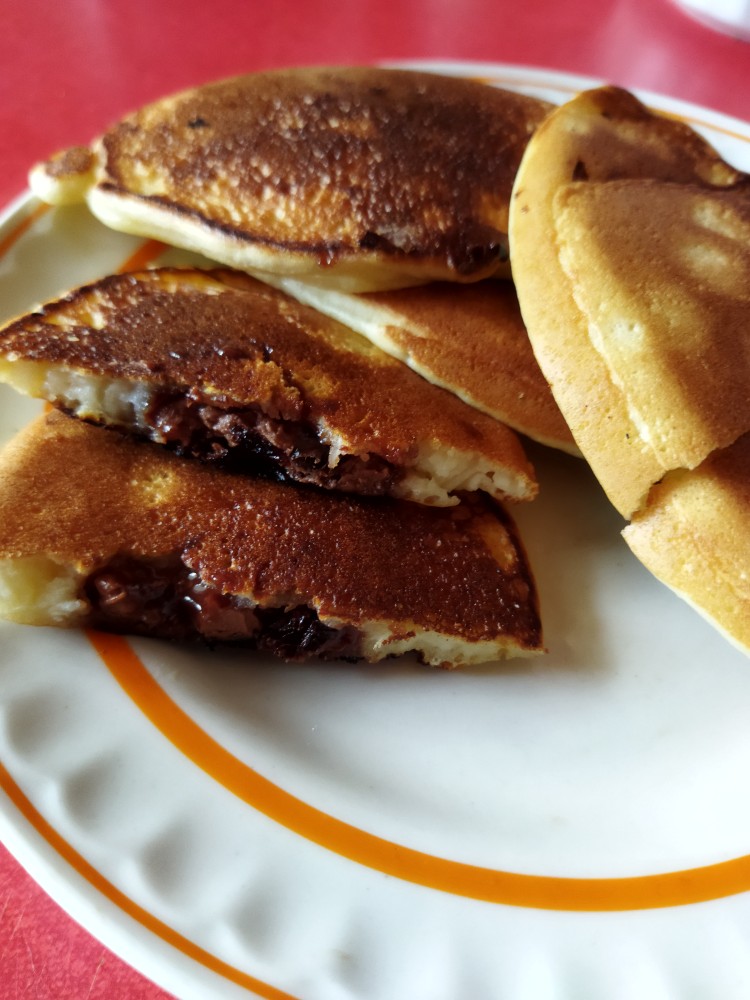 Панкейки. Панкейки с шоколадными дольками