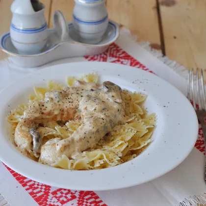 Семга со сливочным соусом и грибами - пошаговый рецепт с фото на Готовим дома