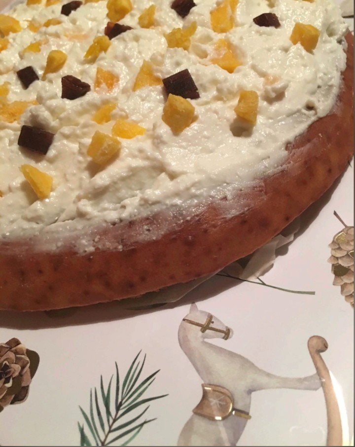 Творожно-медовый кекс