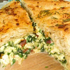 По мотивам греческого пирога спанакопита | Based on Greek Spanakopita pie