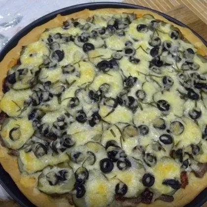 Пицца (тесто без дрожжей)