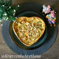 Киш с пореем и тунцом на праздничный стол