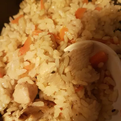 Рисовая каша с куриным филе