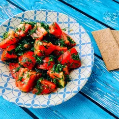 Помидоры по-корейски🍅 Шикарные закусочные помидоры - к шашлыку, картошке или просто вместо салата! 😋