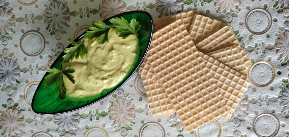 Нежный яично- творожный паштет с ЭМ базилика