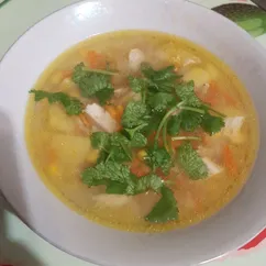 Супчик с консервированной кукурузой