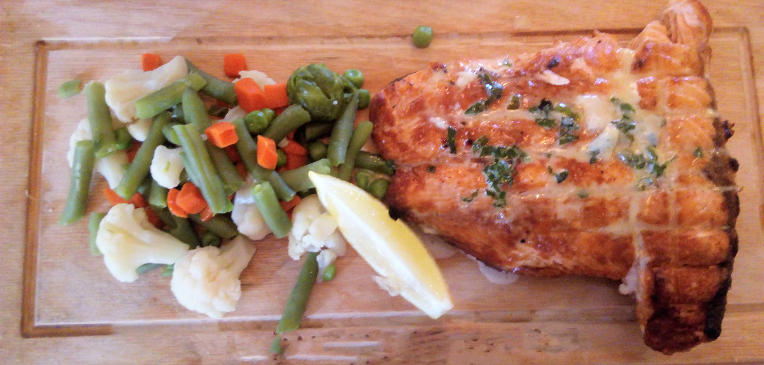 Семга на мангале