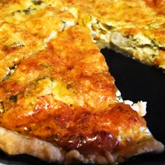 Spargel-Garnelen-Quiche. Киш с креветками и спаржей