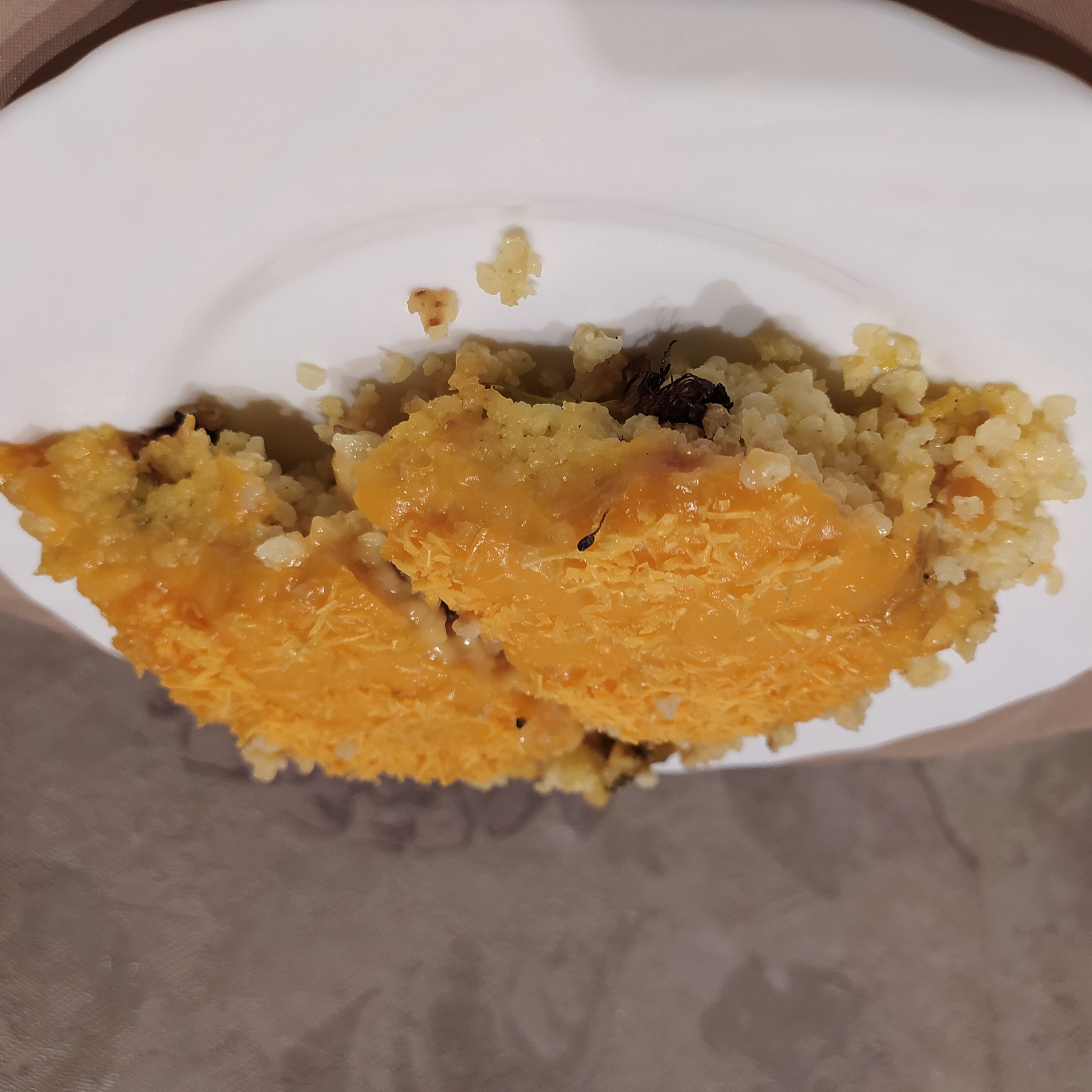 Запеканка из пшена с брокколи и сыром Чеддер