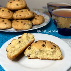 Песочное печенье с шоколадными каплями  