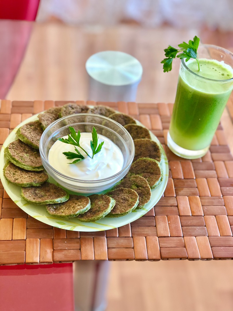 Пп оладушки со шпинатом🥞🌿