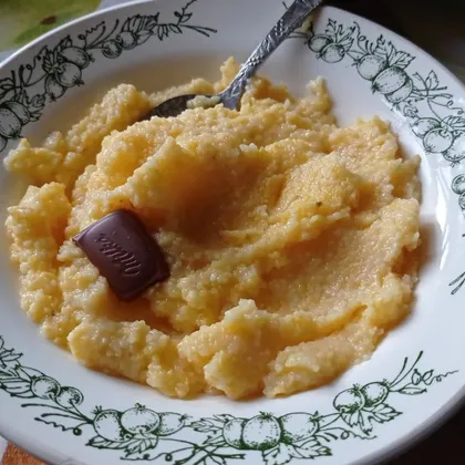 Полента (каша из кукурузной муки) на воде