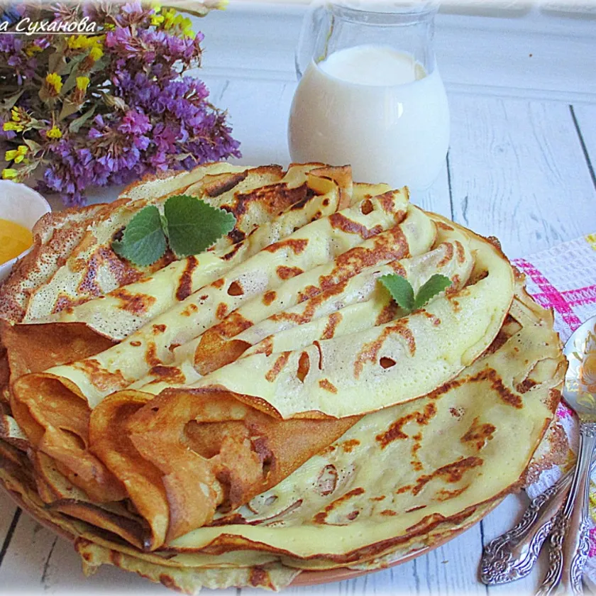 Блины на молоке