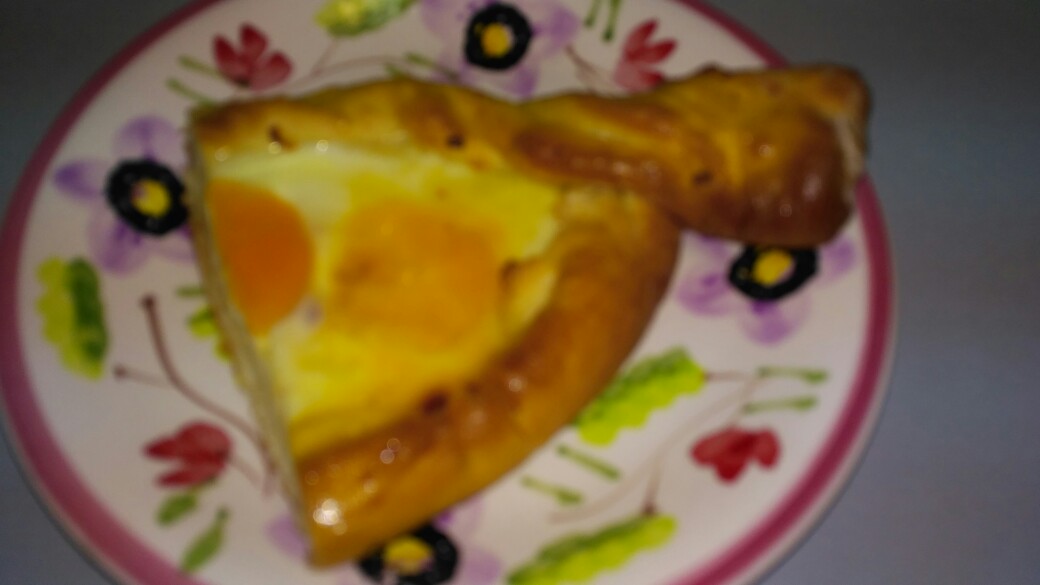 Лодочки с творогом и персиками