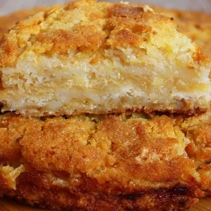 Болгарский насыпной пирог с грушей ❤️